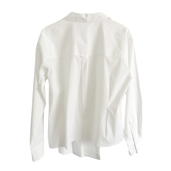 Veronica  Beard Rosamund Poplin Shirt In White, 12 - Picture 10 of 10